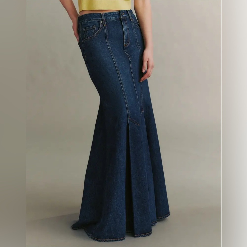 BNWT TWP “Harley” Maxi Denim Skirt, size 4
